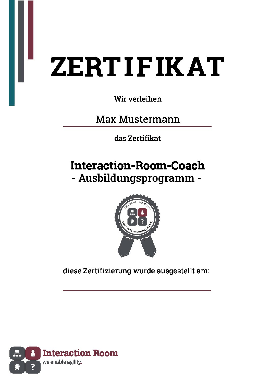 Teilnahmeschein Agiles Portfoliomanagment